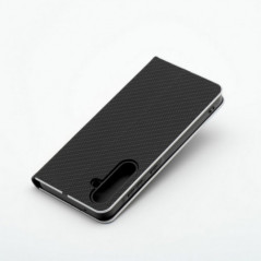 Peněženkové pouzdro LUNA Book Carbon na XIAOMI Redmi 14C Uhlíkové vlákno, Elegantní  Černý