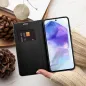 Peněženkové pouzdro LUNA Book Carbon na Samsung Galaxy A26 Uhlíkové vlákno, Elegantní  Černý