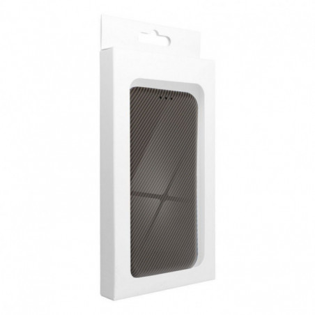 Peněženkové pouzdro FOLIO Side Magnet na XIAOMI Redmi 14C Elegantní, Karbonový vzor  Hnědý