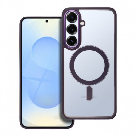 Kryt Color Edge Mag na Samsung Galaxy S25 Plus MagSAFE  Hluboká fialová