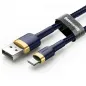 Cafule for iPhone Lightning 8-pin 2.4A 1M Gold+Blue Modrý