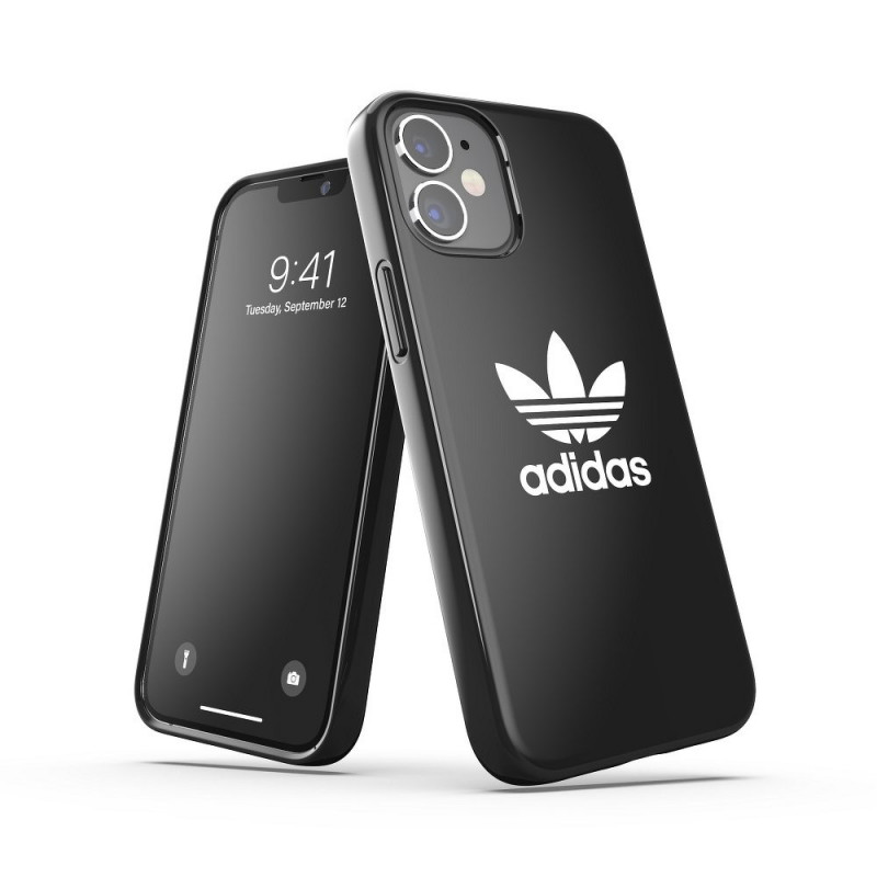 Originál SNAP Trefoil na Apple iPhone 12 mini ADIDAS Obal Černý