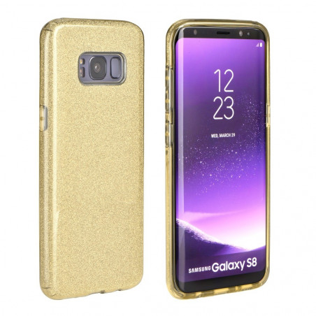 Kryt Shining na Samsung Galaxy A12 Zlatý 