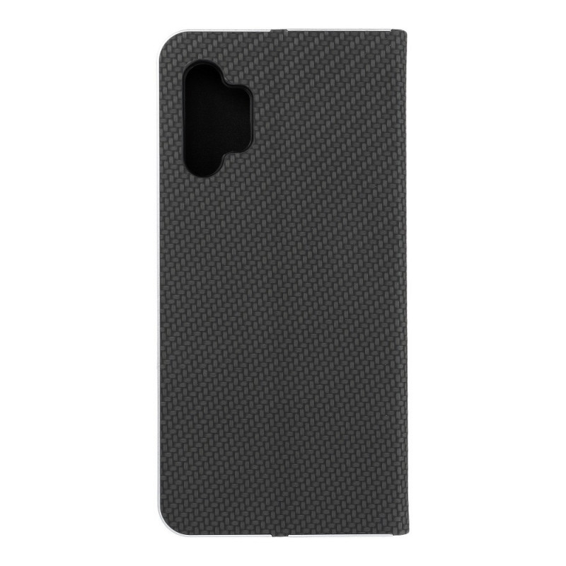 Peněženkové pouzdro LUNA Book Carbon na Samsung Galaxy A32 5G Uhlíkové vlákno, Elegantní  Černý 