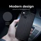 Peněženkové pouzdro LUNA Book Carbon na XIAOMI Redmi Note 10 5G Uhlíkové vlákno, Elegantní  Černý 