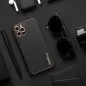 LEATHER na Samsung Galaxy A52 5G FORCELL Kožený obal Černý