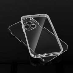 360 Full Cover PC + TPU na Apple iPhone 13 Silikonové pouzdro Průhledný