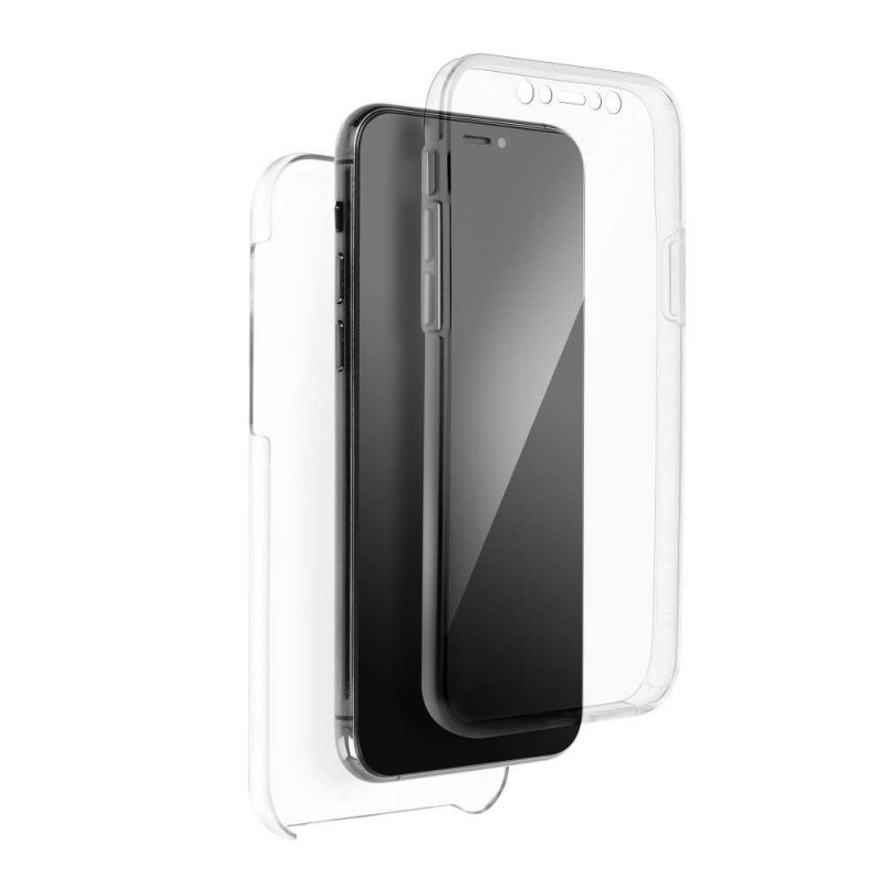 360 Full Cover PC + TPU na Apple iPhone 13 mini Silikonové pouzdro Průhledný